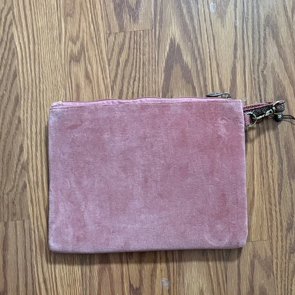 Isabel Marant Striped Pink and Orange Embroidered Wristlet - Picture 3 of 3